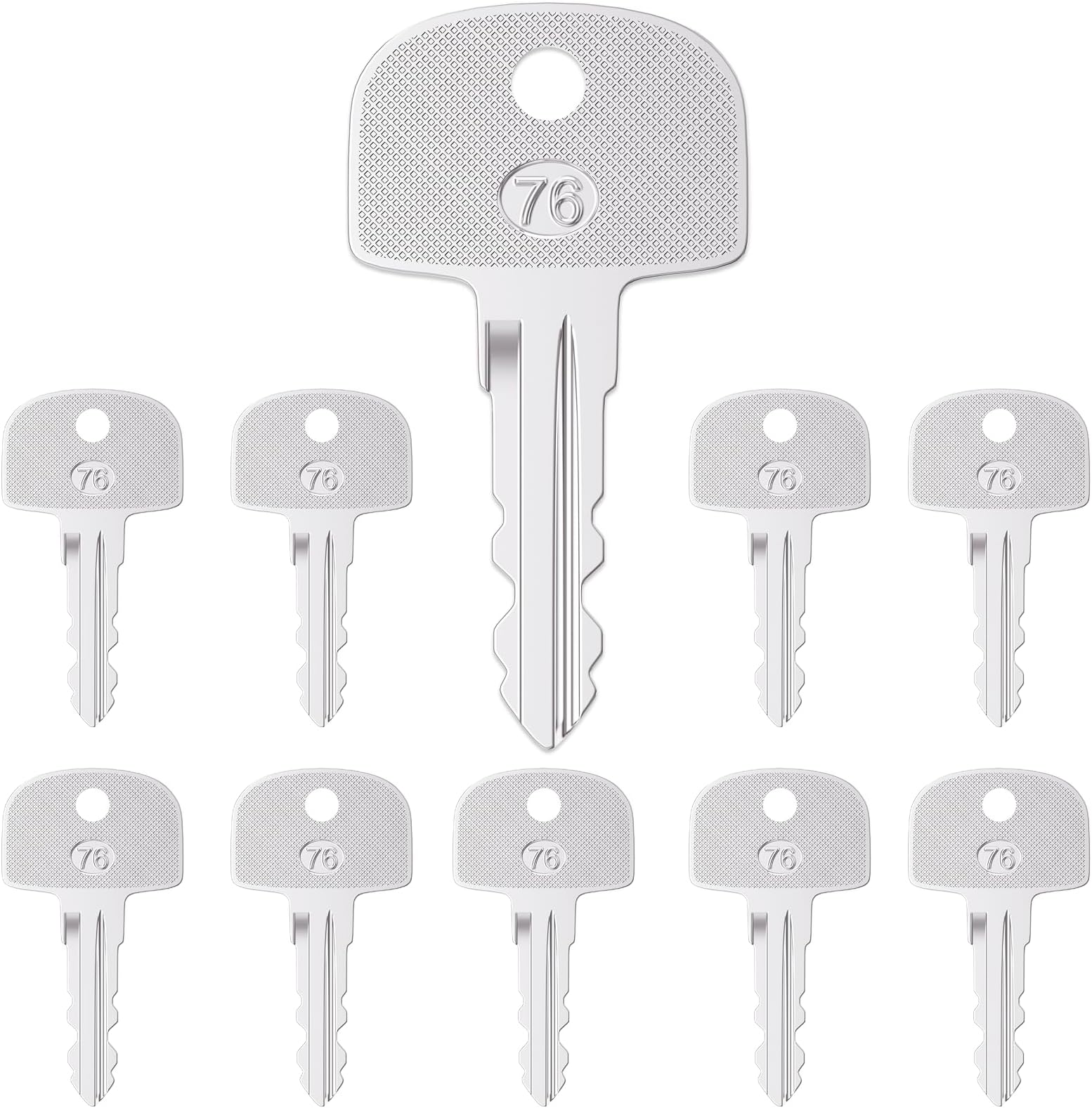 Heavy Ignition Keys, 10Pcs 601 Sany Key fits Sany Mini Excavator Crane Ferris Mower Bluebird School Polaris Snowmobile Broderson and Bus