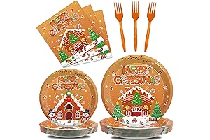 Party Plates Gingerbread Delight (96Pcs)