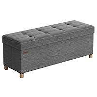 SONGMICS Cassapanca, Pouf Contenitore