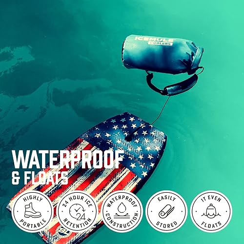 Miniatura 6 de Mochila térmica con aislamiento clásico, manos libres, plegable, resistente al agua y de lados suaves. Esta hielera altamente portátil es una