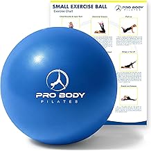 ProBody Pilates Small Exercise Ball - 9 Inch Workout Ball for Stability, Barre, Yoga, Core &amp; Physical Therapy