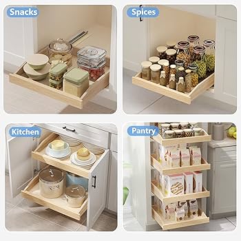 5杯の引き出し Amazon.com: ROOMTEC Pull Out Cabinet Drawer for Kitchen