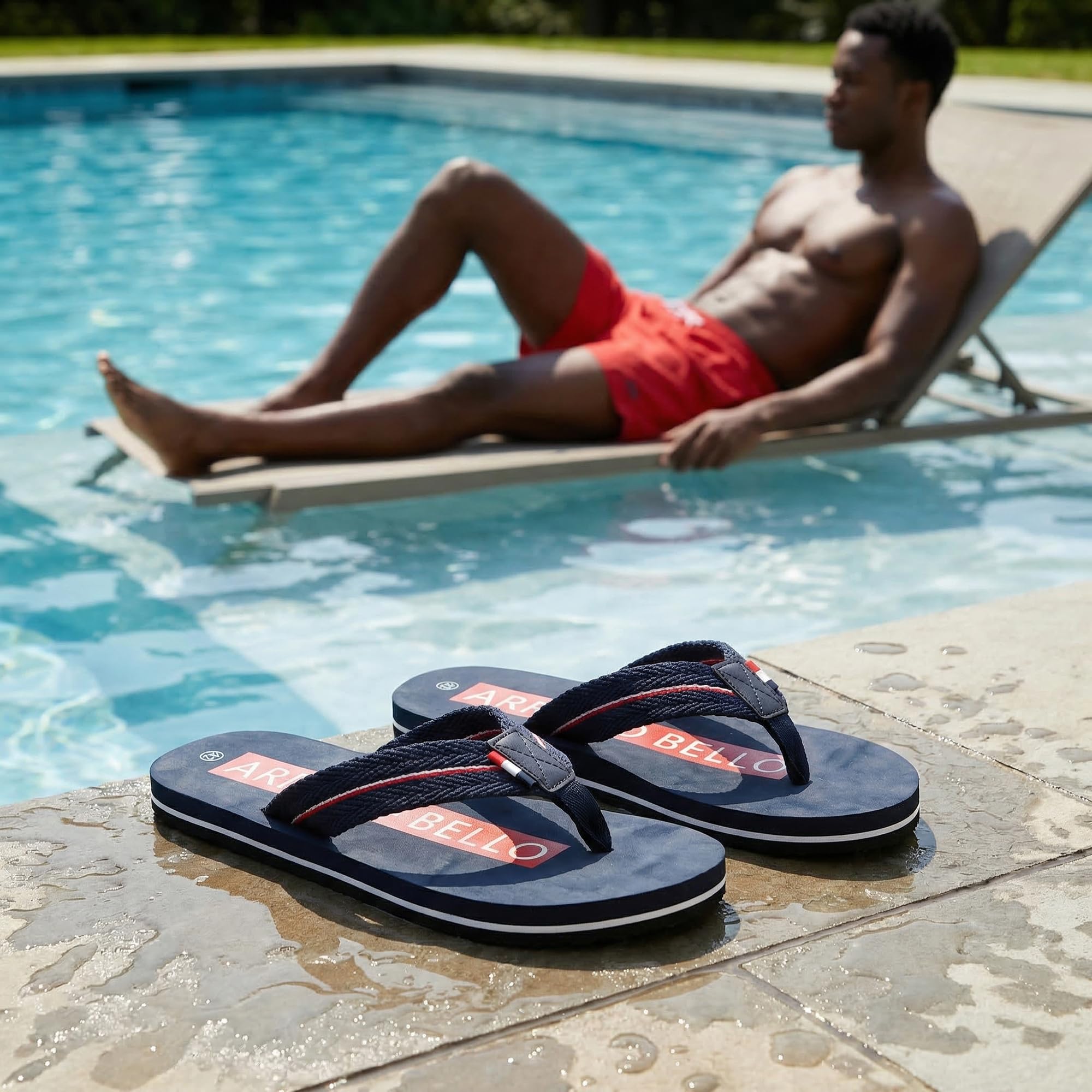 ARRIGO BELLO Chanclas Hombre Verano Sandalias Playa Piscina Pantuflas Zapatillas Flip Flops Antideslizante Slippers Chancleta Talla 41-46