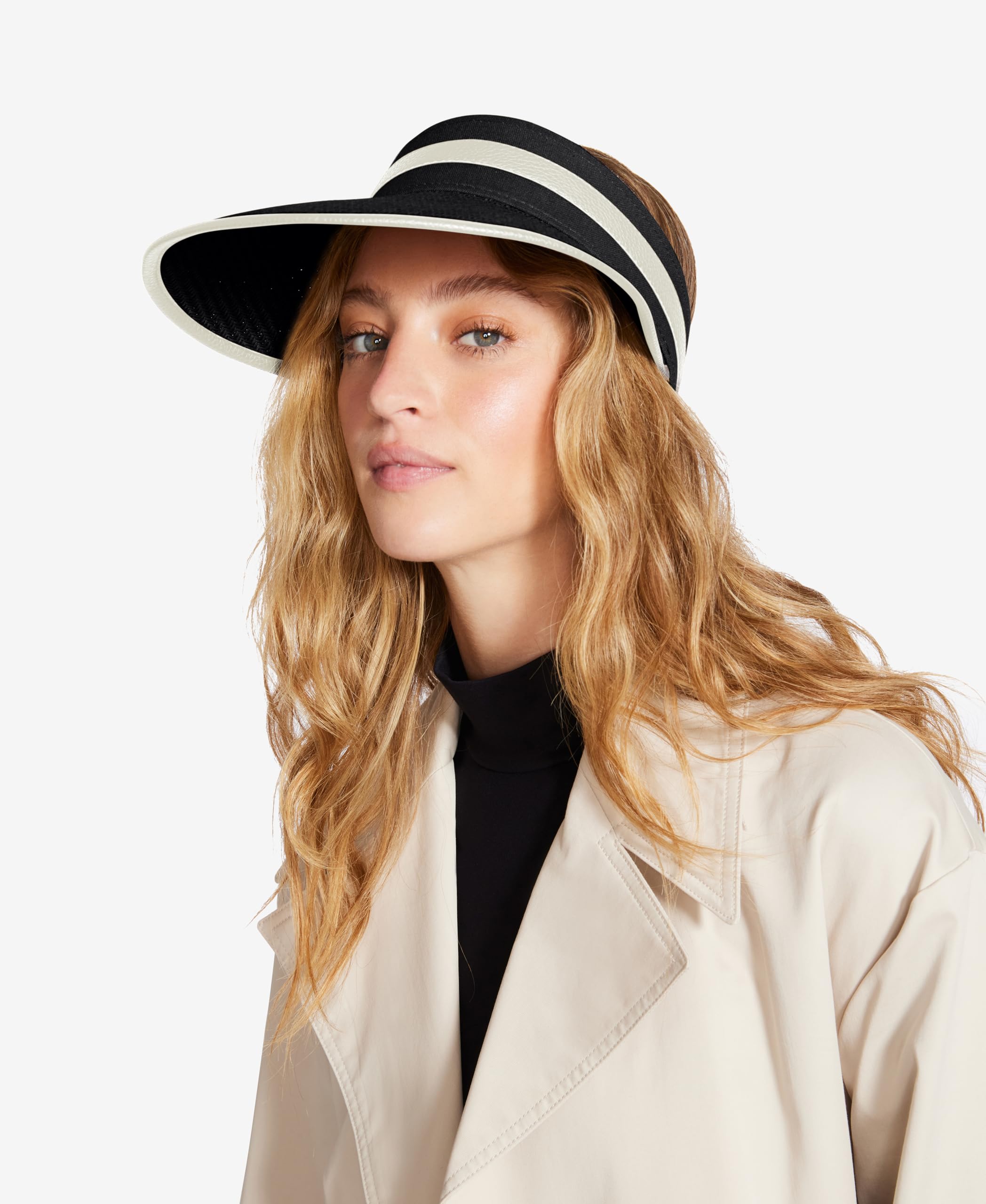 Steve Madden Mirage Visor, Negro, Talla única para Mujer
