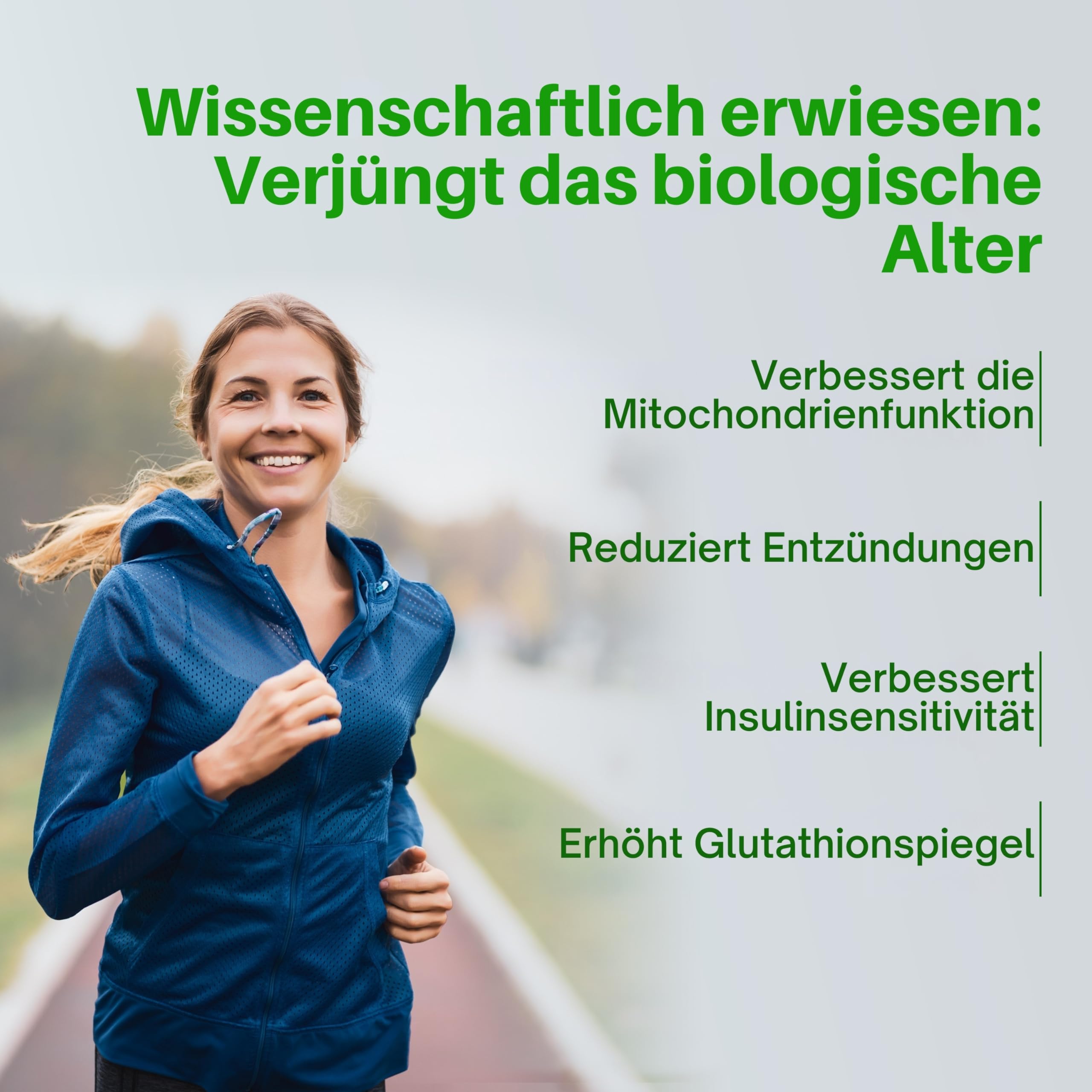 GlyNAC 1000 mg – 500 mg Glycin + 500 mg NAC – 120 vegane Kapseln für Glutathion, Energie & gesundes Altern