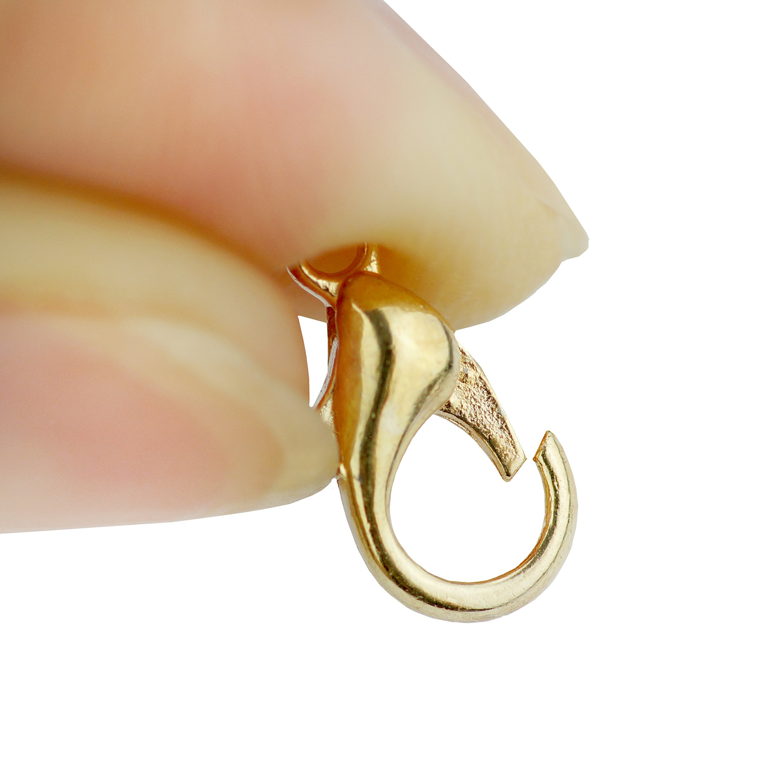 50 Gold/silver Metal Crab Claw Clasps 12x6mm, Jewelry Making 50 Gold/silver Metal Crab Claw Clasps 12x6mm, Jewelry Making