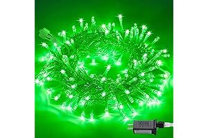 JMEXSUSS Green LED String Lights for Indoor and Outdoor Decorations