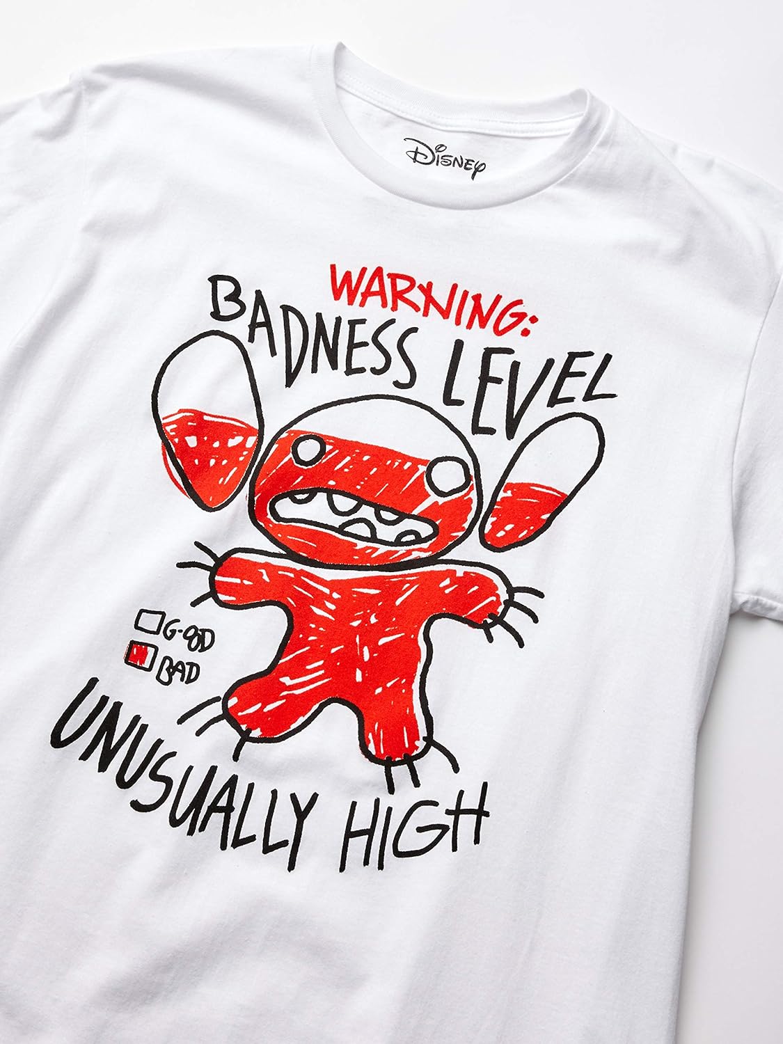 Stitch badness level shirt Clearance