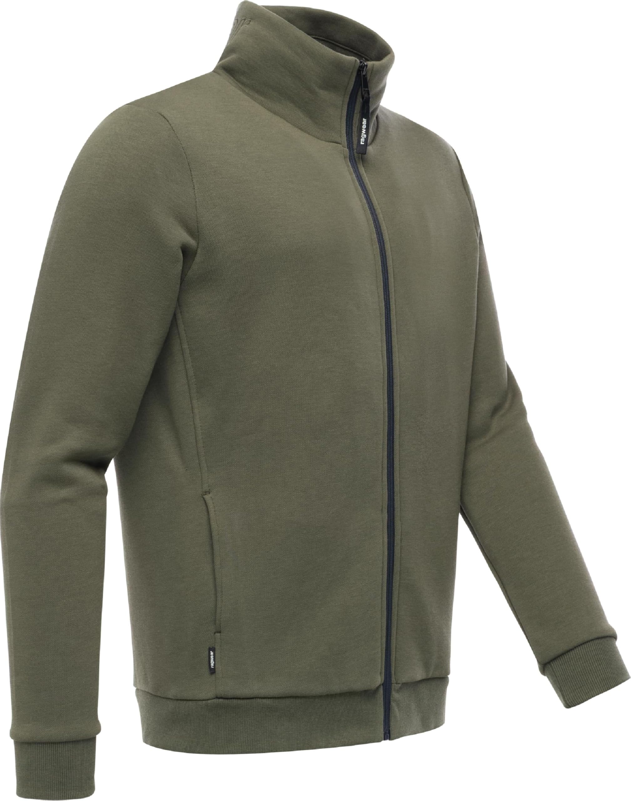 Ragwear Herren Sweatjacke Leichter Pullover Hoodie mit hohem Kragen Jettrys S-XXL