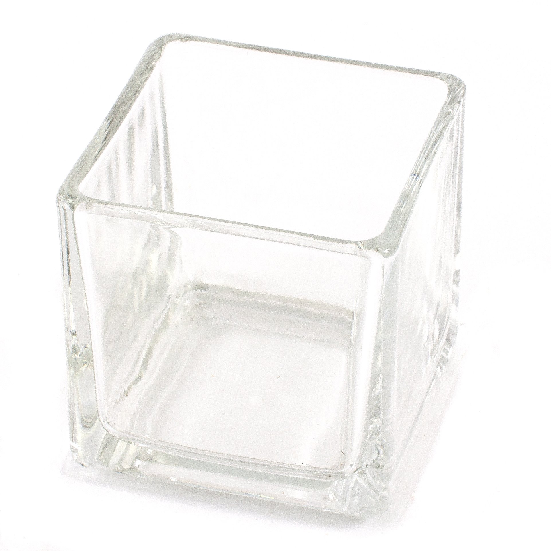 Cube bougie pot en verre 29 cl x 10 contenant vide pour bougie parfumée artisanale