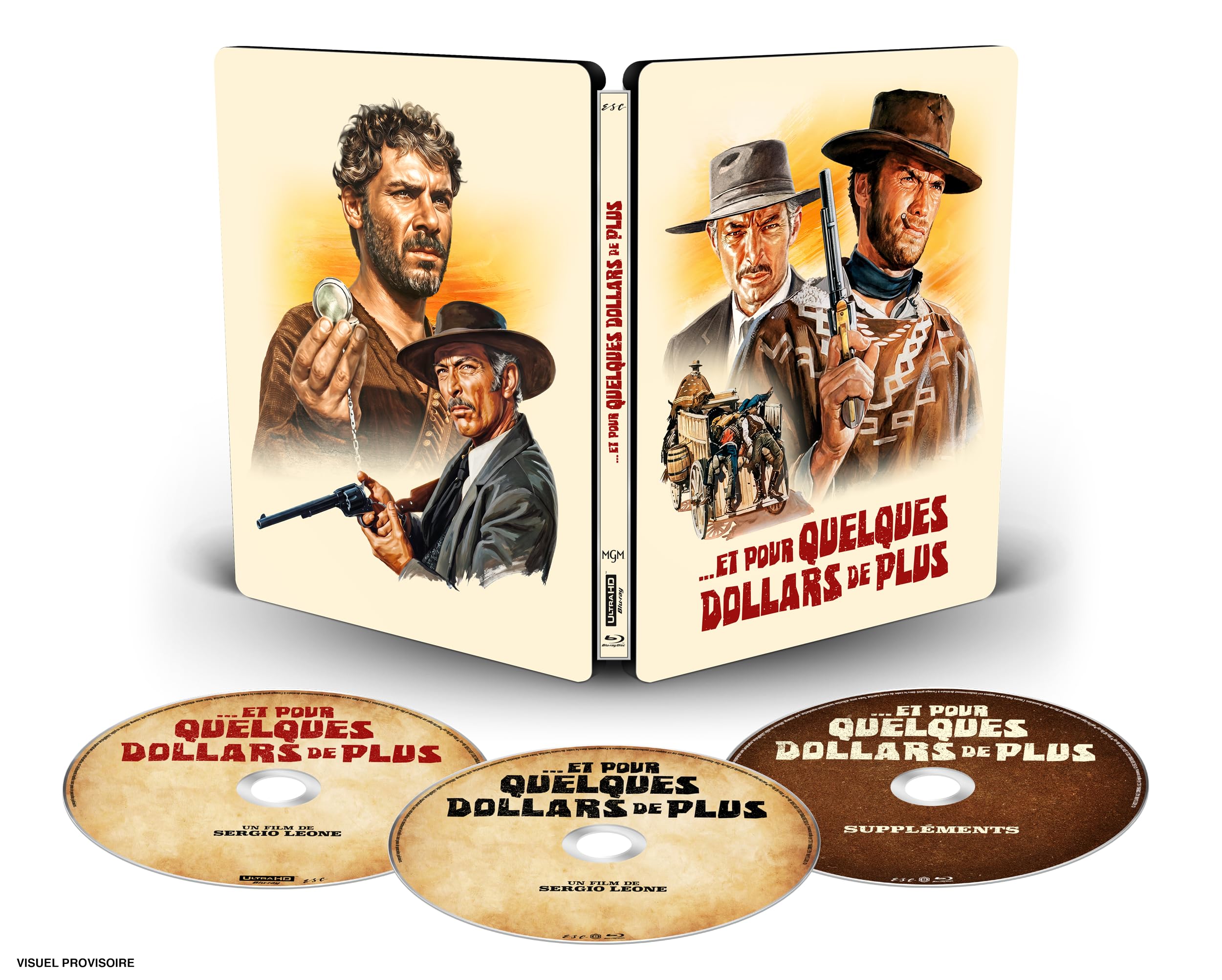 ET POUR QUELQUES DOLLARS DE PLUS UHD 4K + BD + BD BONUS STEELBOOK