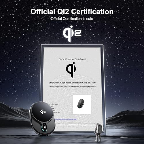 Miniatura 7 de Cargador de coche MagSafe Qi2 de 15 W, para tablero y ventilación de coche, soporte de teléfono inalámbrico para iPhone Air171615141312, Galaxy S25,