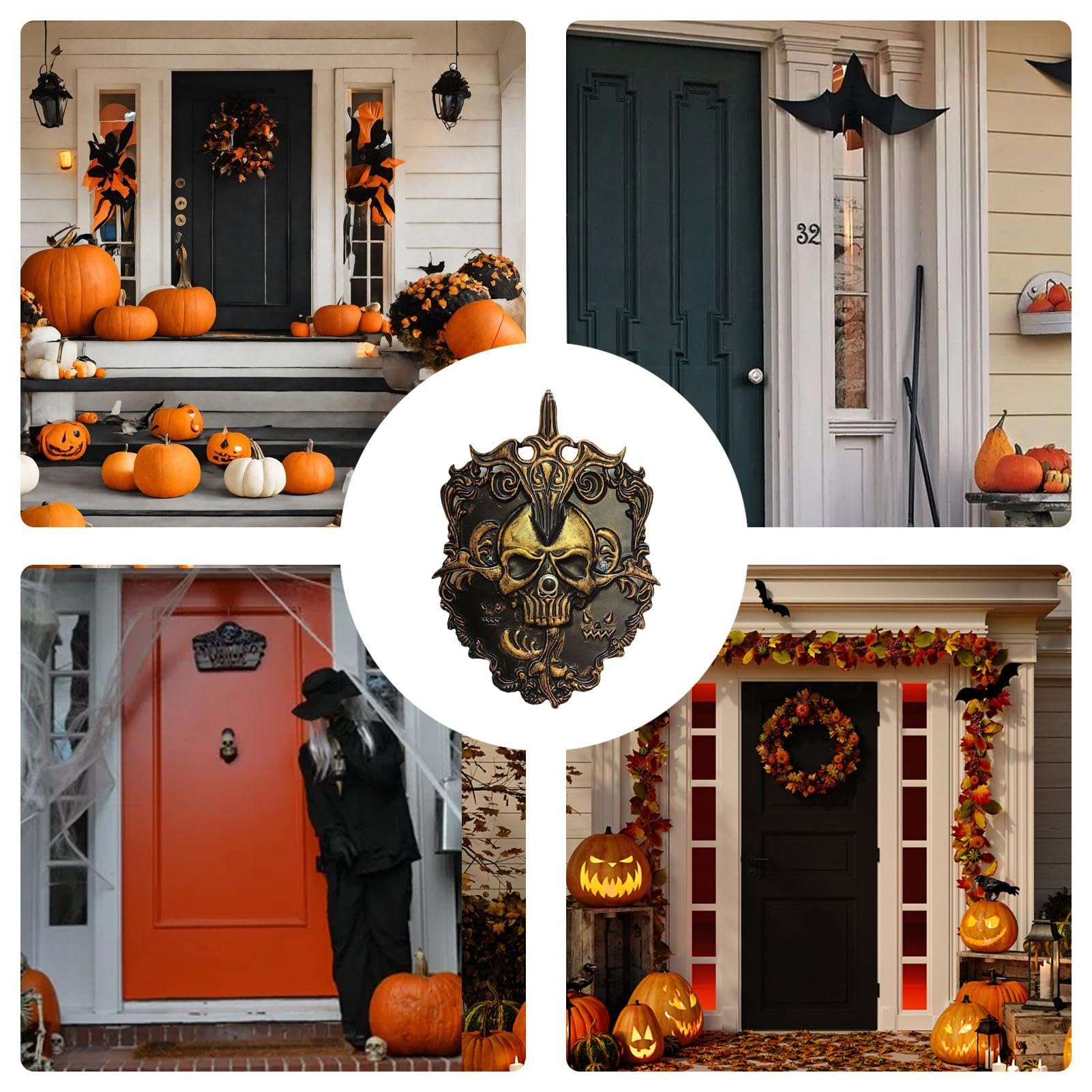 Campanello per Halloween, occhio singolo spaventoso luminoso, decorazione da appendere per feste di Halloween | Leroy Merlin