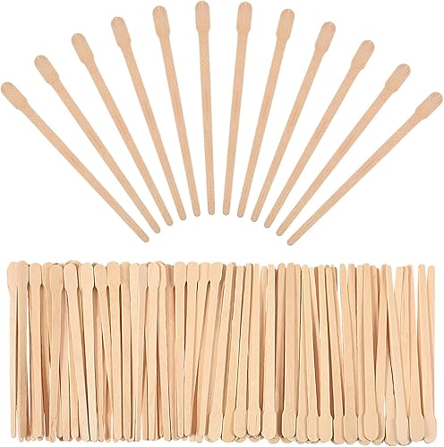 500 palillos de cera para cejas pequeñas espátulas de cera aplicador de madera para depilación labio de ceja cera de nariz aplicador de varillas