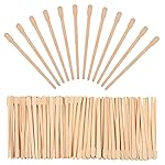 Bememo 500 Pcs Wax Sticks Eyebrow Brow Lip Nose Small Wooden Waxing Applicator Spatula Craft Sticks for Hair Face Legs Removal Spa