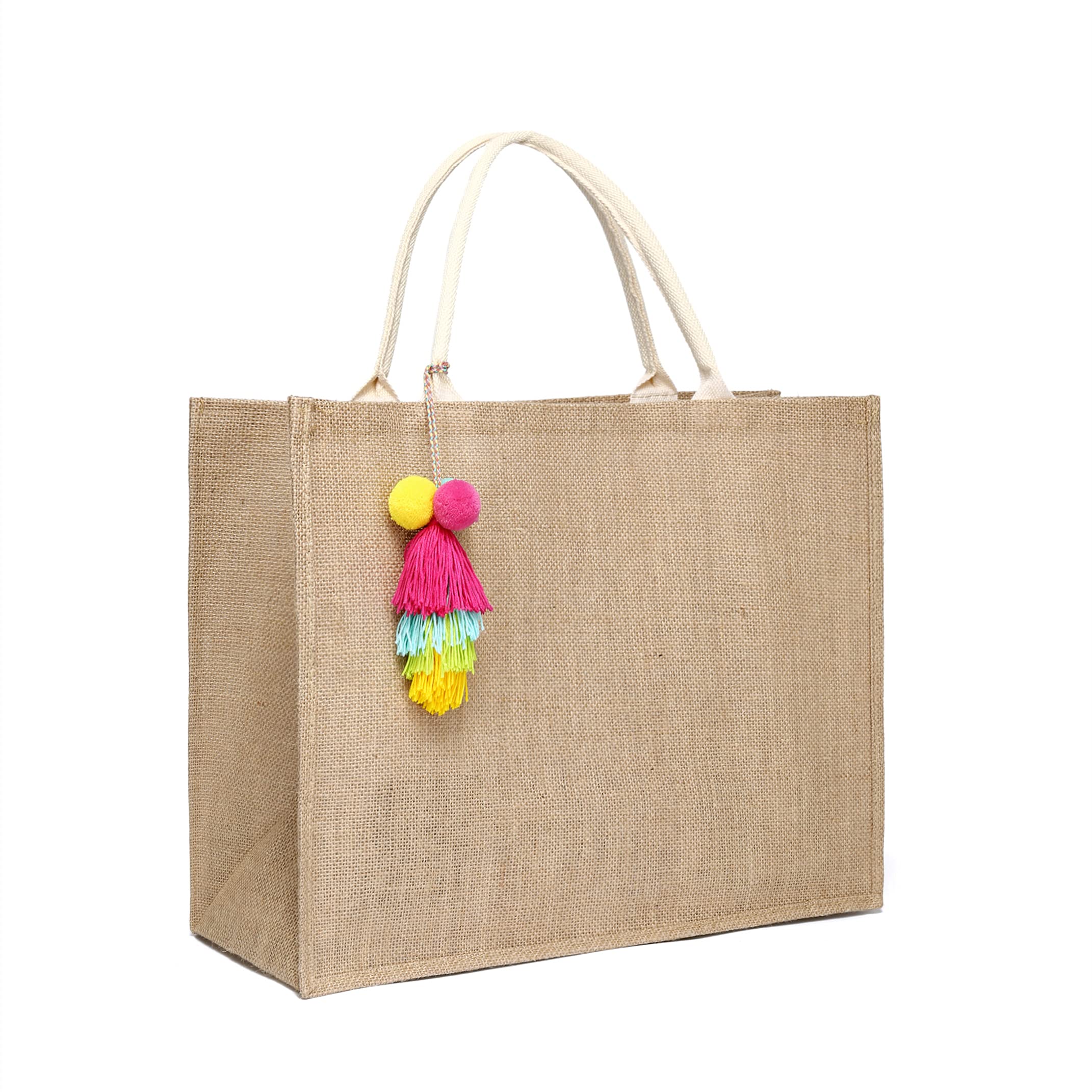 JOLLQUE Bolsa de playa de paja para mujer,Bolso grande con borla,Bolsos de hombro de paja naturales tejidos a mano con asa
