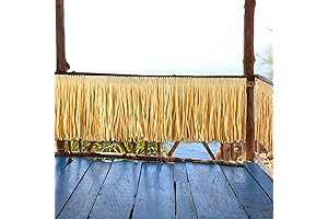 105 Feet Natural Raffia Grass Table Skirts Fringe