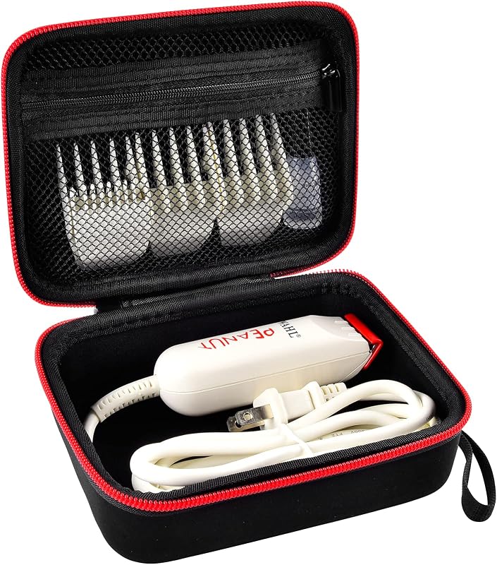 Case ALLPRIMO para Wahl Professional Peanut Classic Clipper/Trimmer #8685, 8655, 8655-200, 8633, 8081 e 8035 — Preto