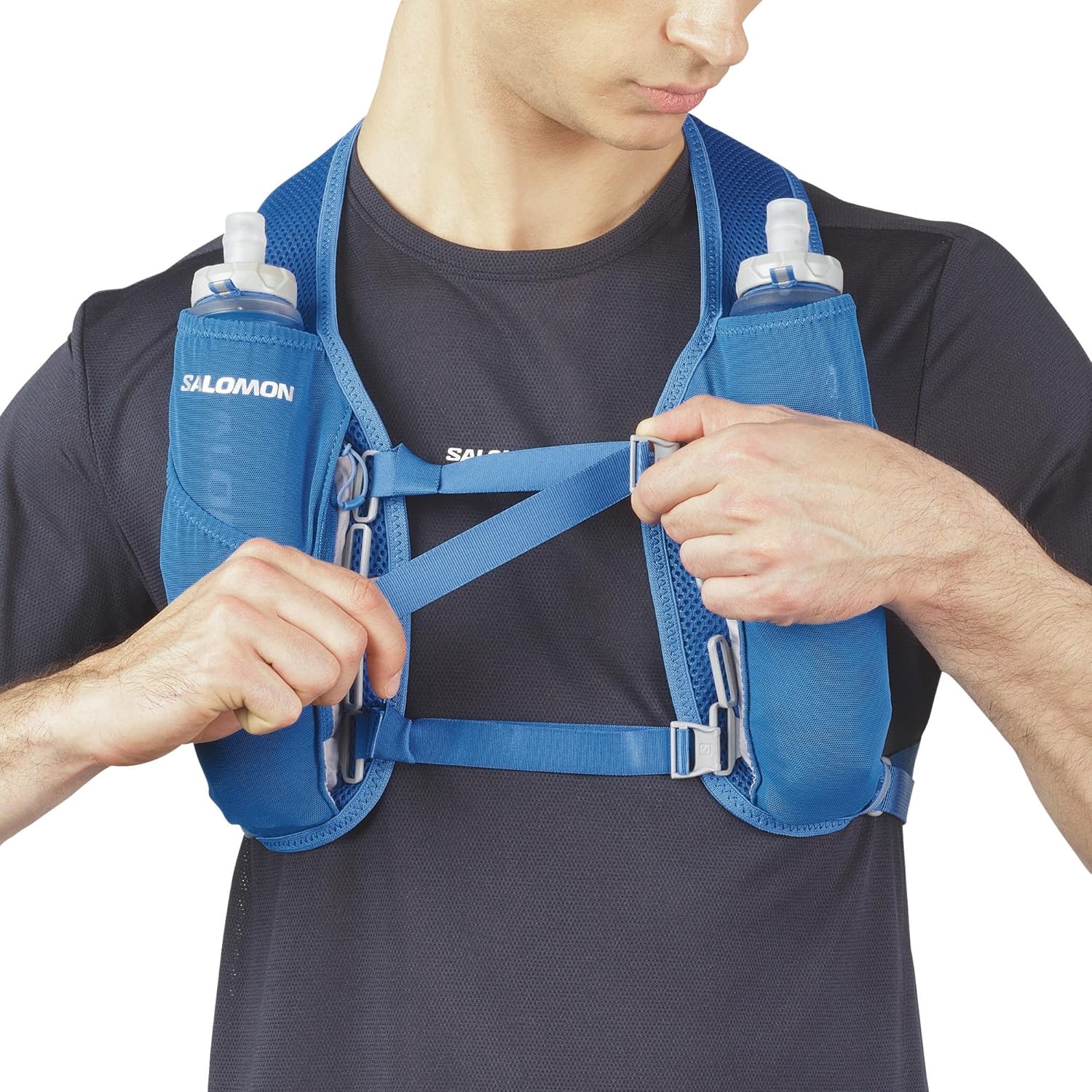 Salomon Unisex Agile 2 Set, Hydration & Storage Vest with 500ml Flasks Included