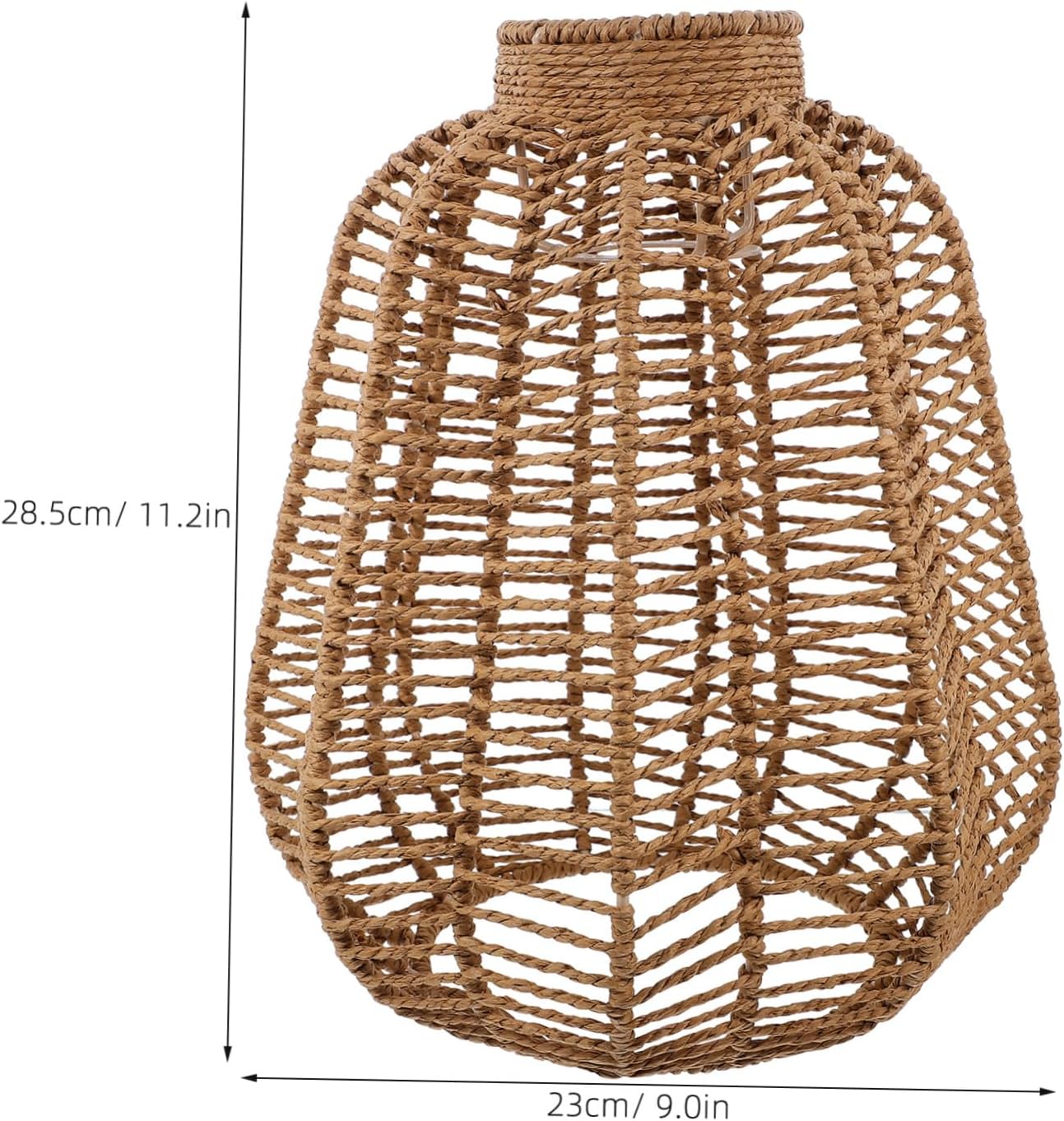 LIFKOME Rattan Woven Pendant Light Shade Rustic Woven Lampshade for Home Decor Easy to Install Softens Bright Light for Living Rooms Restaurants and Cafes