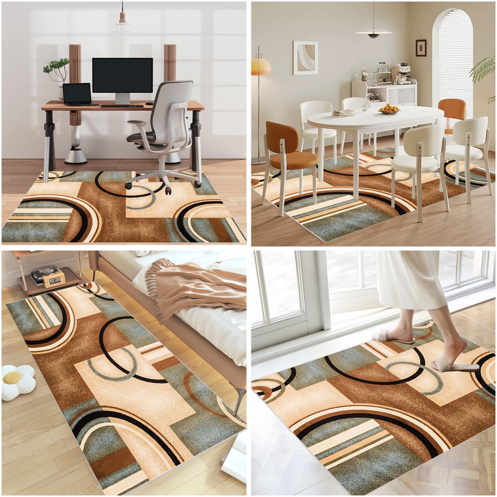 Tapis Protège-Sol pour Chaise, Tapis Chaise de Bureau Tapis de Protection de Sol Gaming Antidérapant Tapis de Sol Bureau Tissu, Protège Parquet Fauteuil à roulette, Facile à Nettoyer 90 x 140 cm