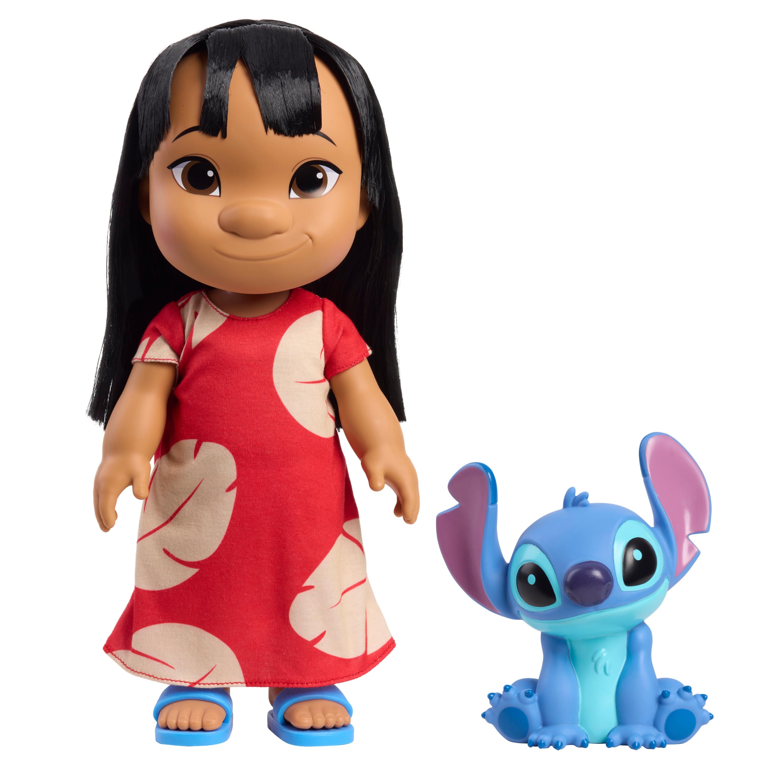 Disney Lilo & Stitch 14-inch Poseable Lilo Doll with 5-inch Stitch Figure,