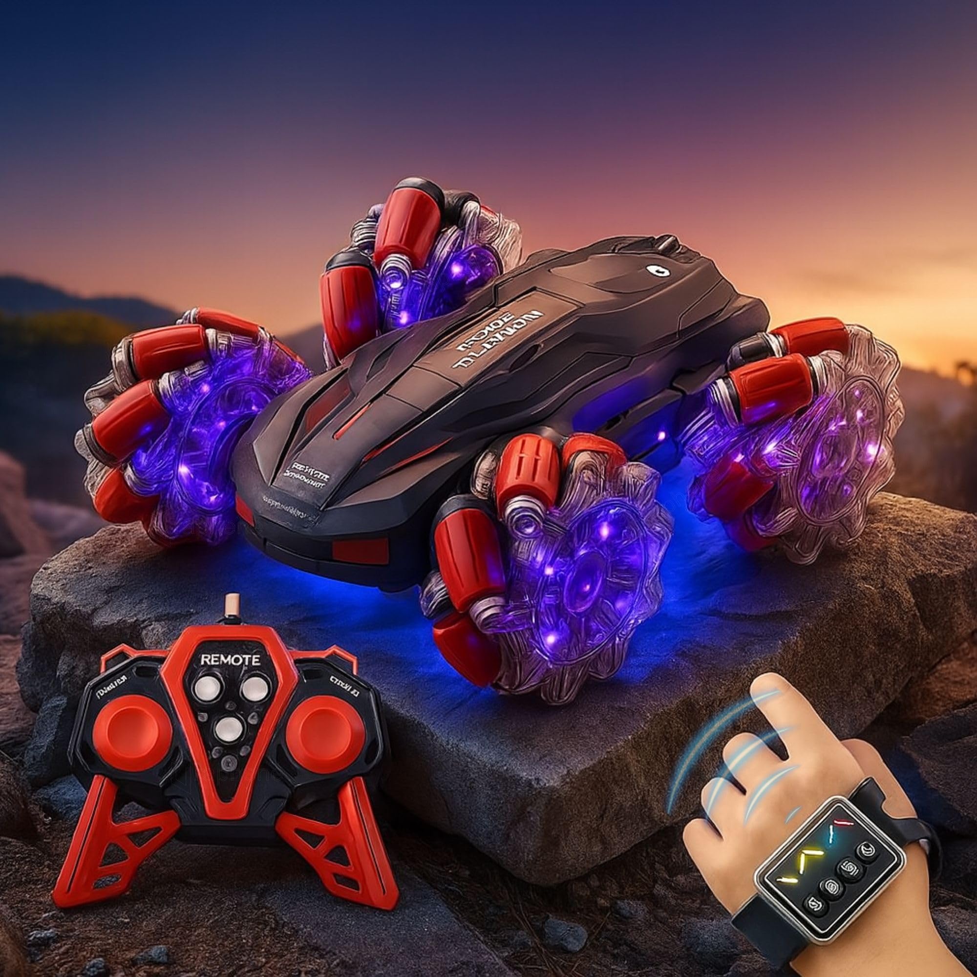 GRAPHENE 4X4 Remote Control Drift Stunt Car 4WD Racing Fall Resistant RC Car 360° Rotating Dual Sided Climbing High-Speed Tumbling Cross-Country Battle Off Road Rechargeable Adults Boy Girl — Amazon image 15