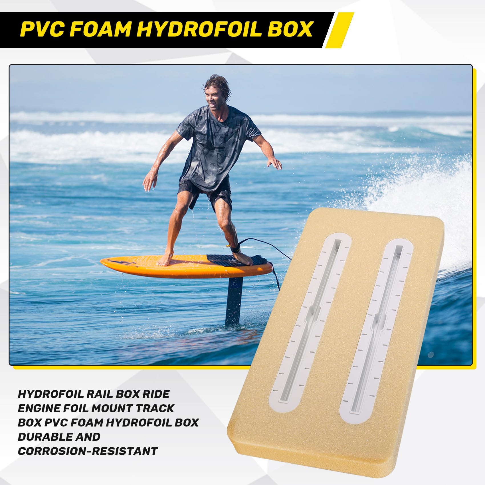 Hydrofoil Rail Box Foil Box PVC Schiuma Hydrofoil Box (bianco)