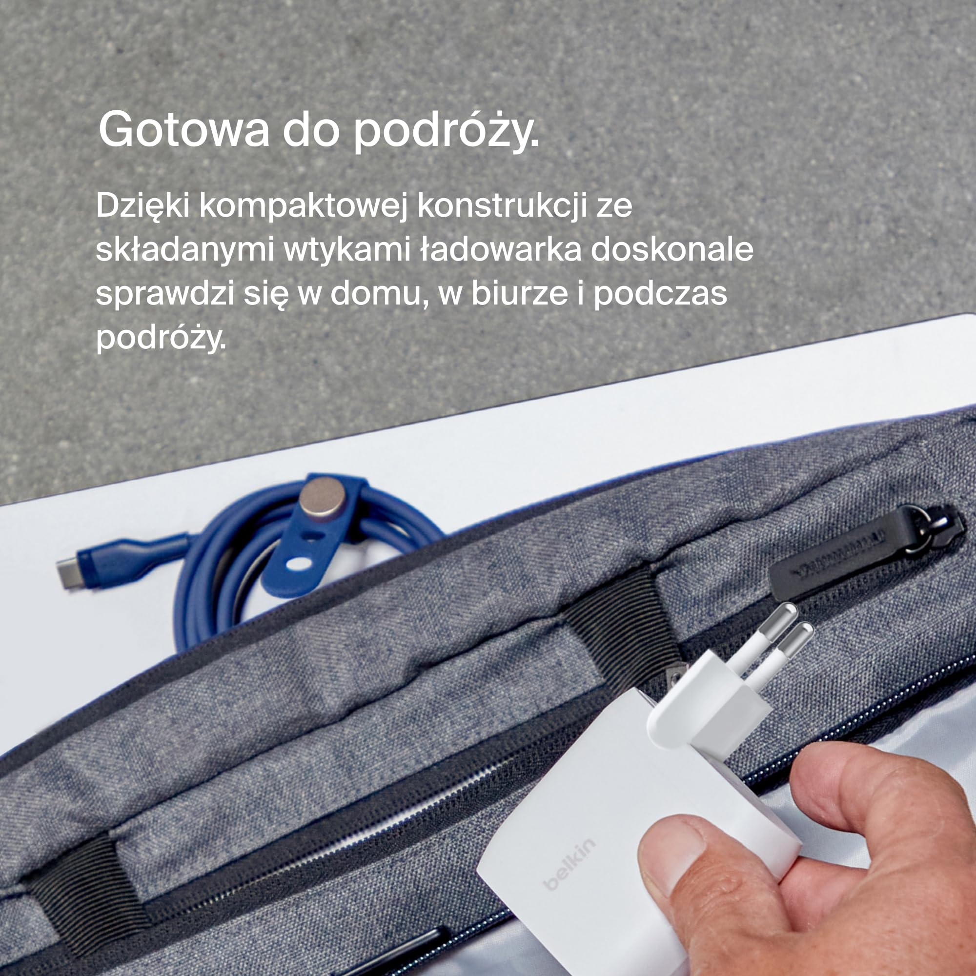 Podwójna ładowarka BelkinBoostChargeUSB-C z PPS 60 W do urządzeń Apple, Samsung i Google – zgodna z kablami Lightning oraz USB-C – kolor biały, WCB010VFWH