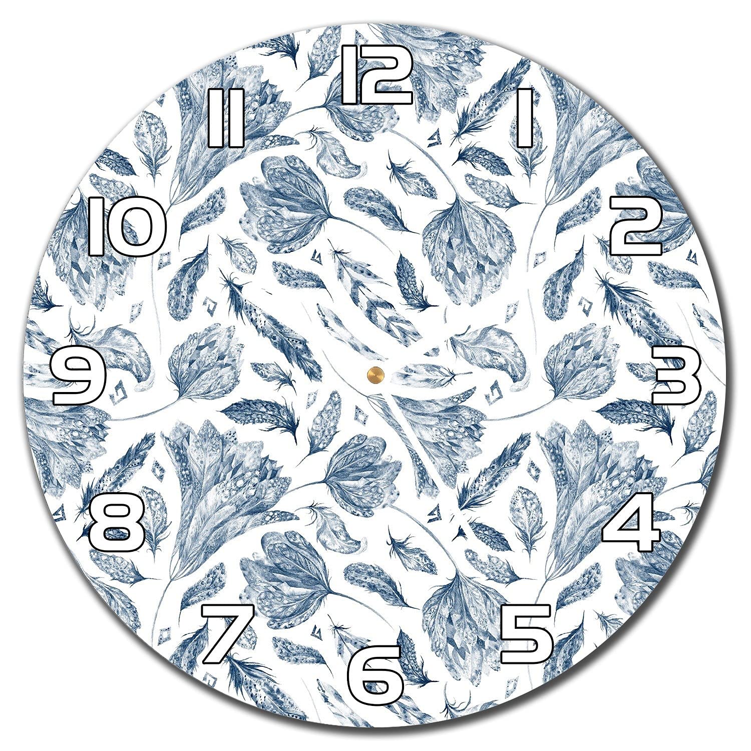 Horloge en verre de sécurité 30cm avec aiguilles blanches lisibles