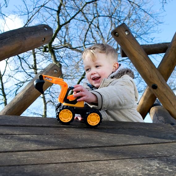 JCB - Kids Toys - Construction Excavator Toy - Truck Toy - iconic Construction Vehicles - Kids' Play Figures & Vehicles - 2 Year Old Boys & Girls Plus