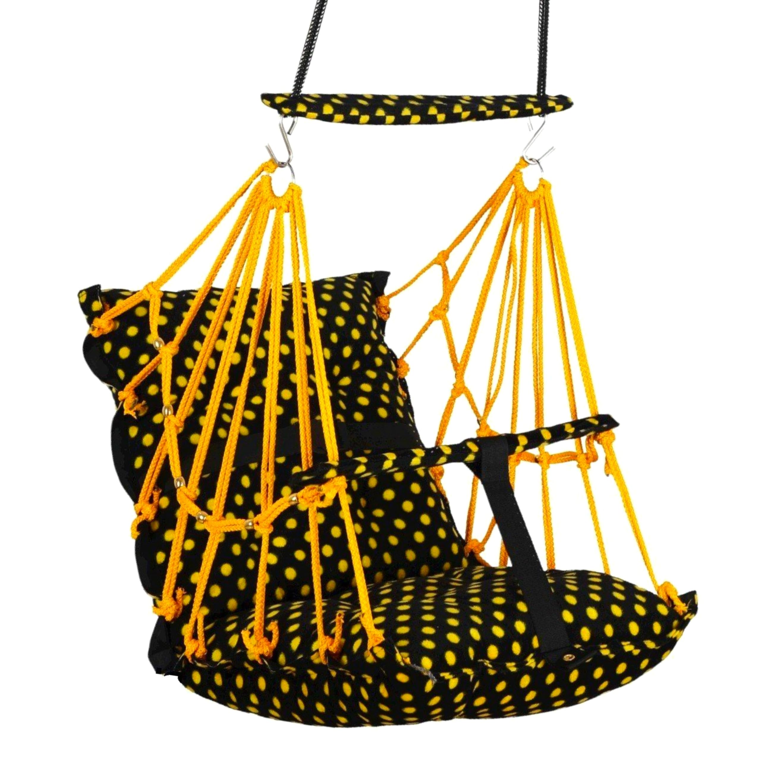 ToyaFox® Cotton Hanging Cradle for Baby Swing for Kids 1-5 Years with Safety Belt,Home and Garden Jhula for Babies Chair Children Swing, palna jokali Cradles dolna oonjal uyyala thottil