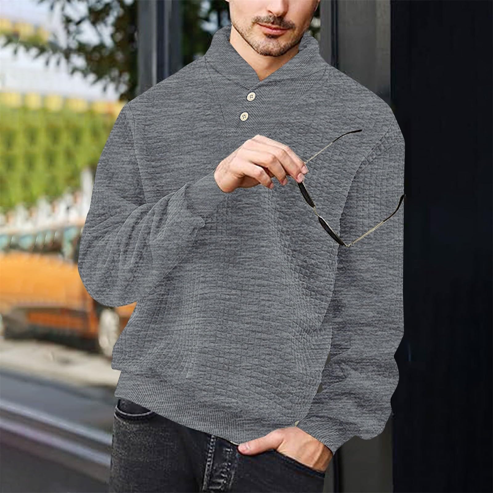 Chaquetones Hombre Invierno Sudadera Acolchada De Un Hombre, Suéter Informal Punto Manga Larga con Cuello Alto Y Alto. Mallas Futbol Ropa Deportiva Camisas Sin Mangas Muscle Fit Caza