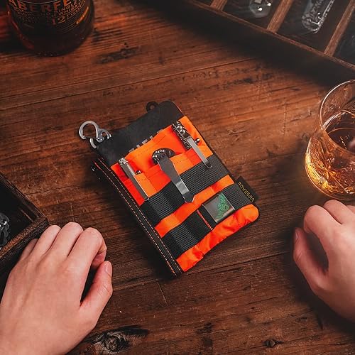 Miniatura 7 de VIPERADE VE16 X-Pac - Organizador de bolsillo, bolsa EDC para hombres, 7 bolsillos, organizador de bolsillo EDC para transporte diario, cartera de