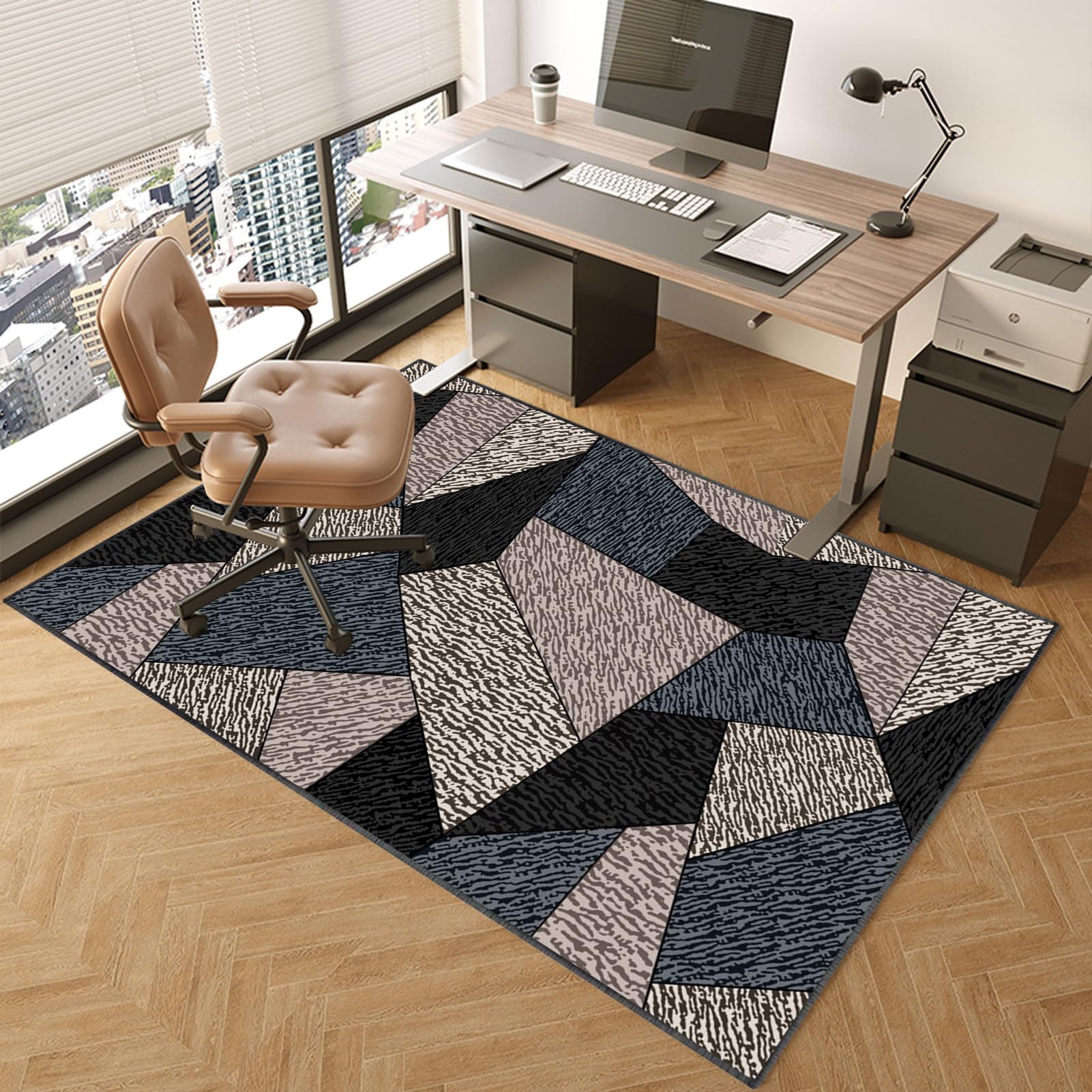 Tapis de sol anti-rayures 120x150cm pour chaise et parquet