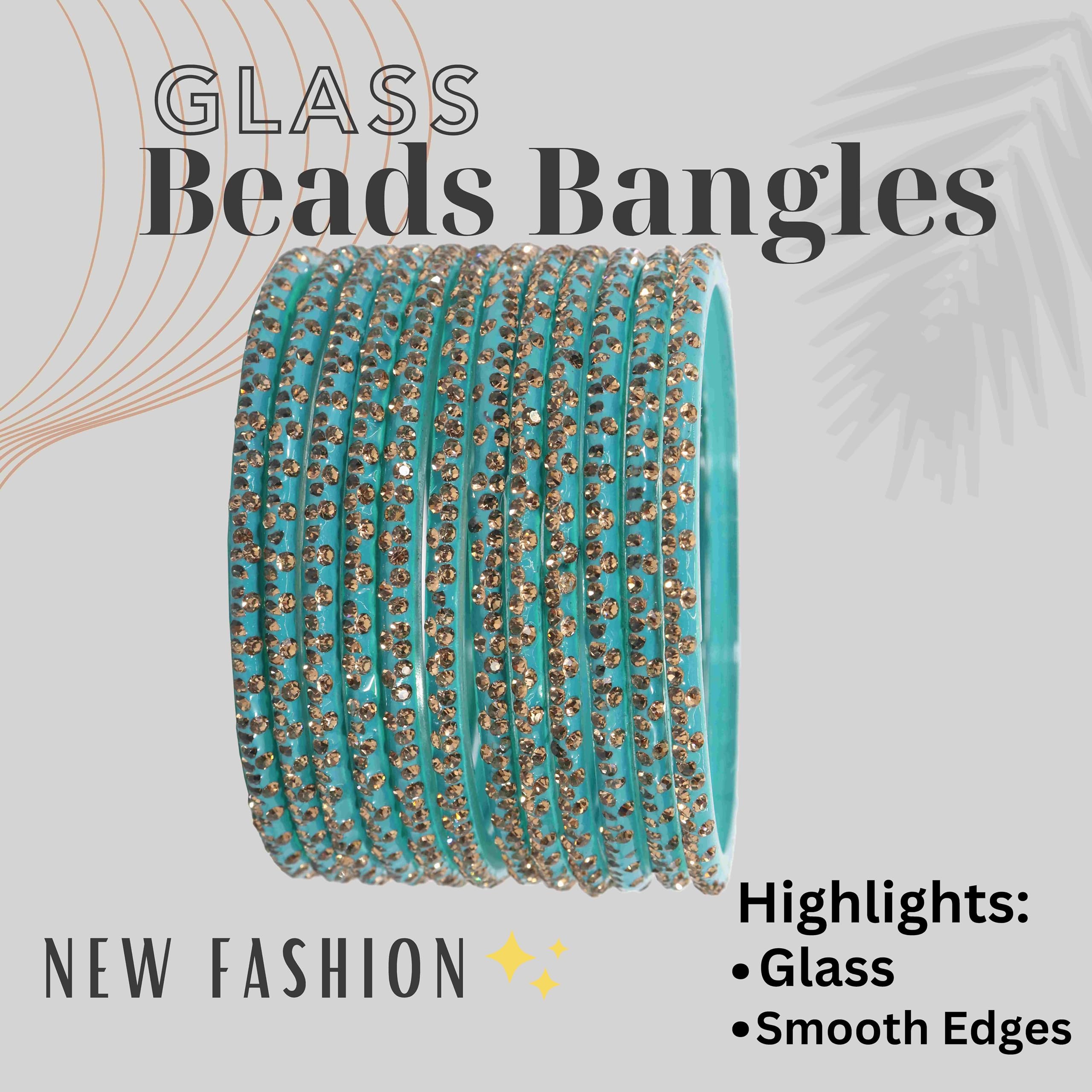 LAVAZZA Stylish Glass Bangle Set For Women and Girls For Wedding/Anniversary/Party | Indian Bangle Set | Kaanch ki chudiyan | chudi set for women | glass bangles set| bangles for women- (Sentro-2.6) 3