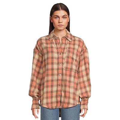 Free People We The Free Ashley Plaid Shirt Women