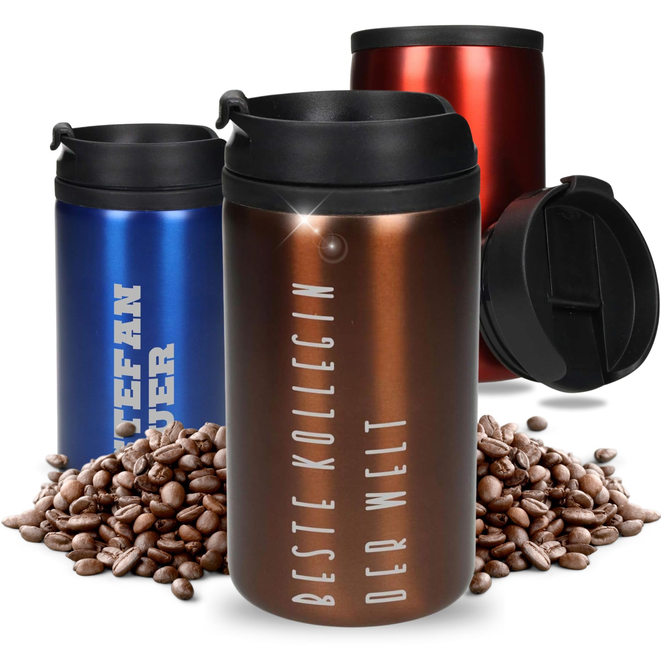 Thermos Tazza Termica Mobile, 250 - 750 Ml, Acciaio Inox