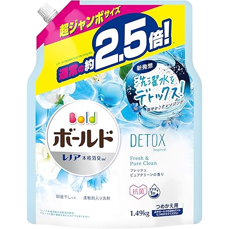 Amazon ボールド 液体 香りのおしゃれ着洗剤 本体 500g 詰め替え400g 3個 ボールド 液体洗剤