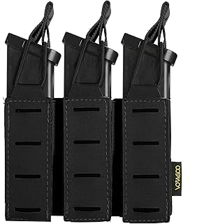 VOTAGOO Pistol Molle Mag Pouch Single Double Triple 9mm Tactical Magazine Holder for 40 Calibers Glock 1911 DD21 - VOTAGOO GEAR
