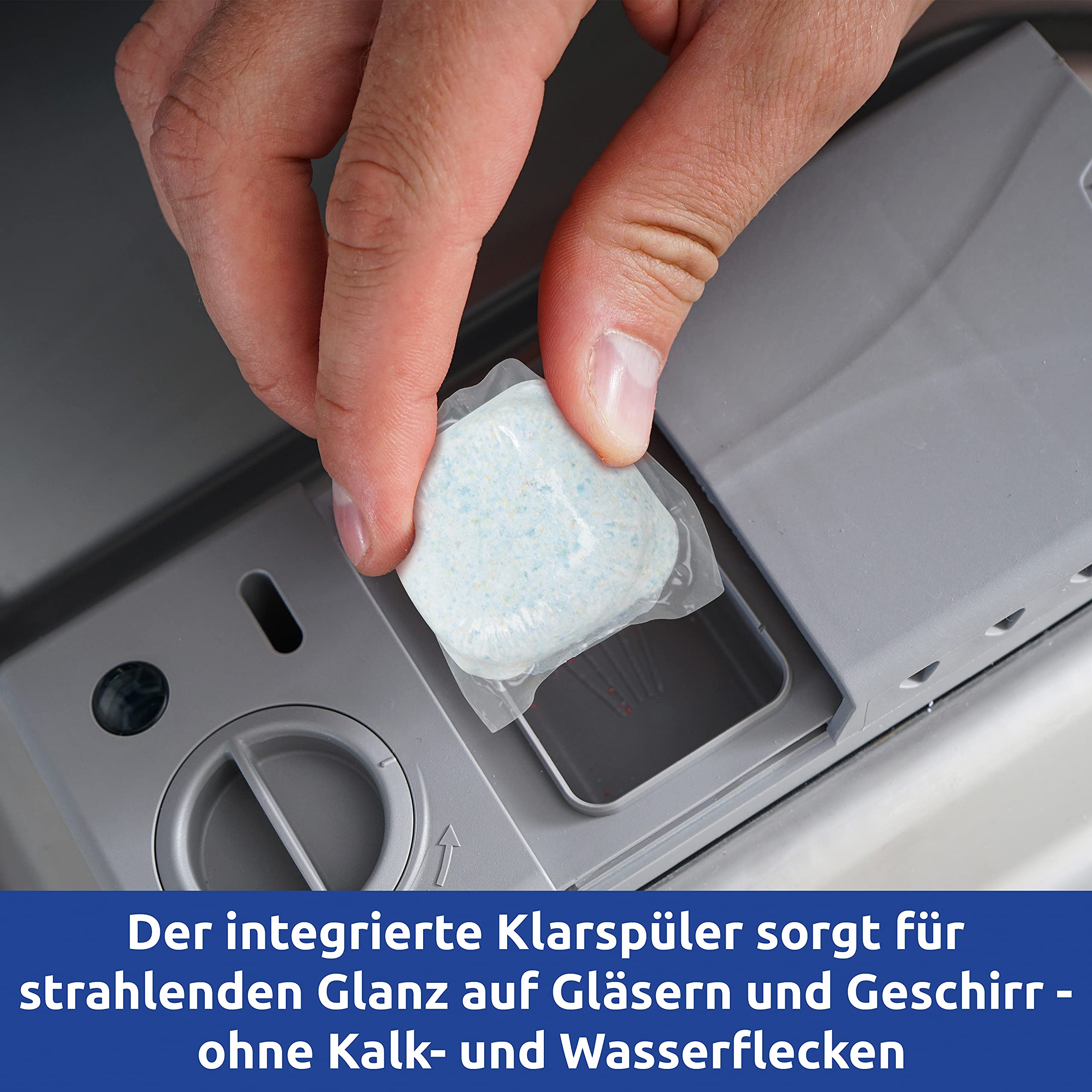 RESCH CLEANIX Spülmaschinentabs ohne Plastik - All in One | 1000 Stück (ca 18 kg) | Phosphatfrei Tabs | Geschirrspültabs wasserlösliche Folie | Spültabs Spülmaschine