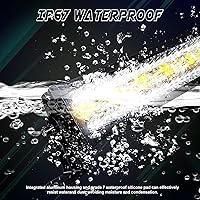 Vista 6 de Barra de luz LED de 32 pulgadas, 180 W, luz estroboscópica de parpadeo blanco/ámbar con seis modos, luces antiniebla de conducción, luz combinada