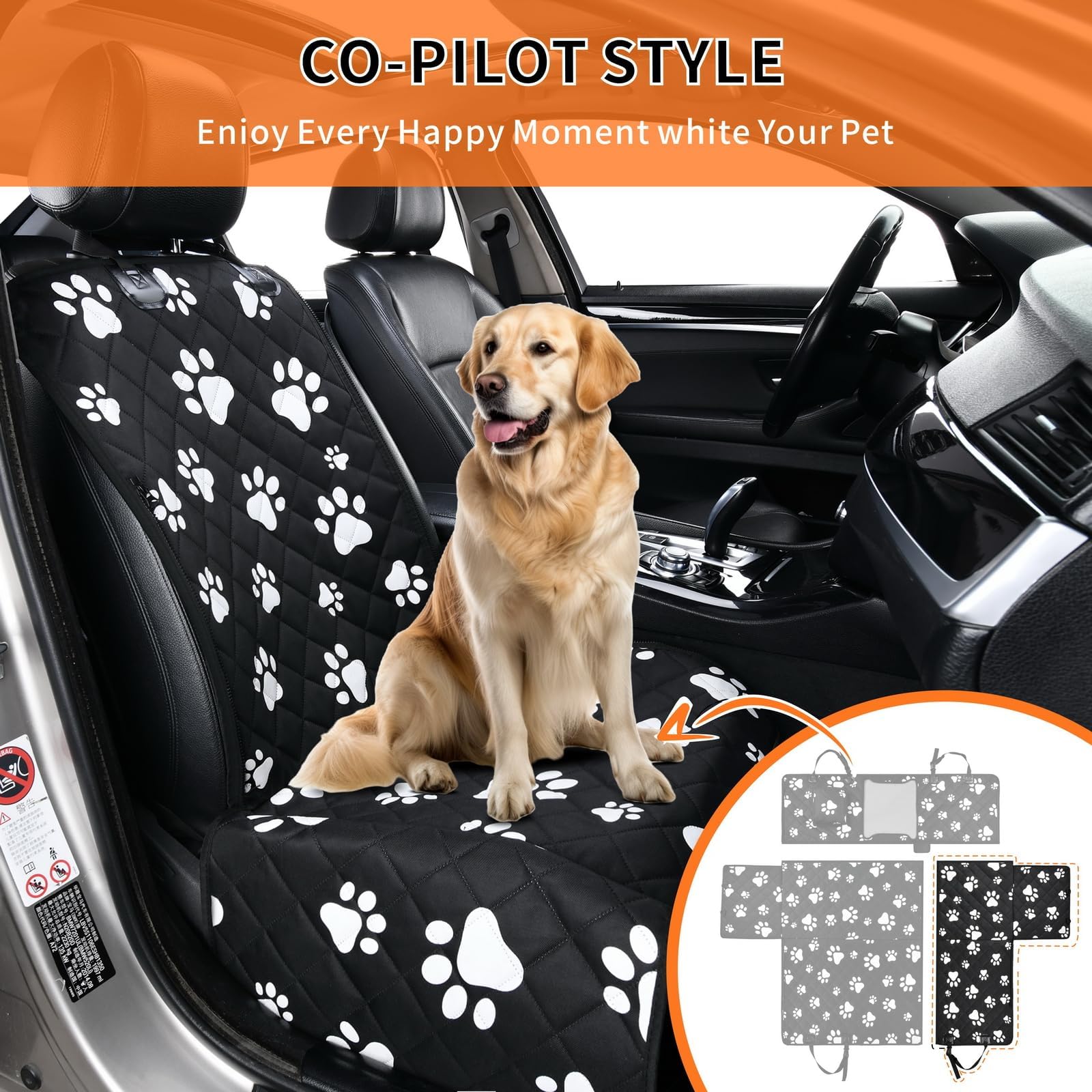 Coprisedile per auto per cani, impermeabile, per cani, amaca, coprisedile per auto, camion, SUV