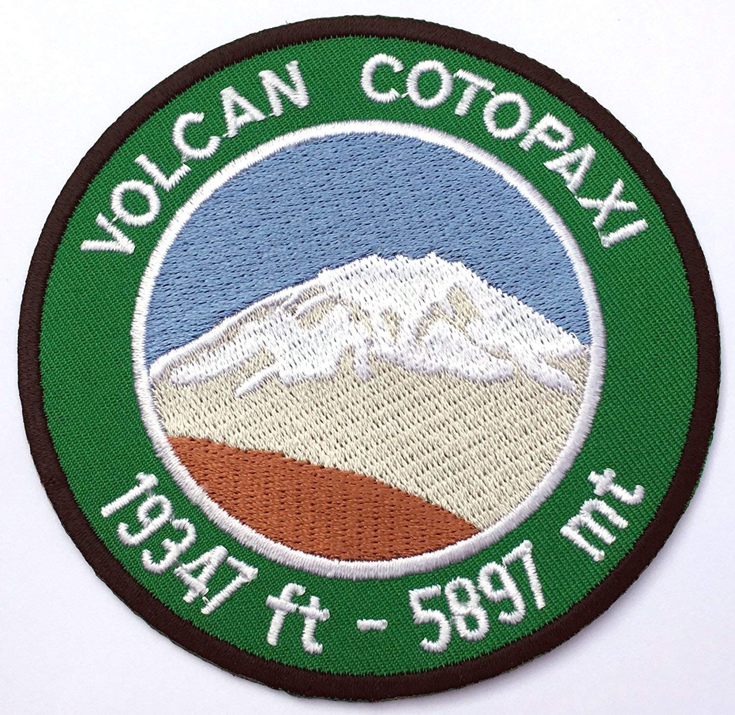 Wardah Limited Cotopaxi Embroidered Badge Patch Sew-on or Iron-on 3.5''
