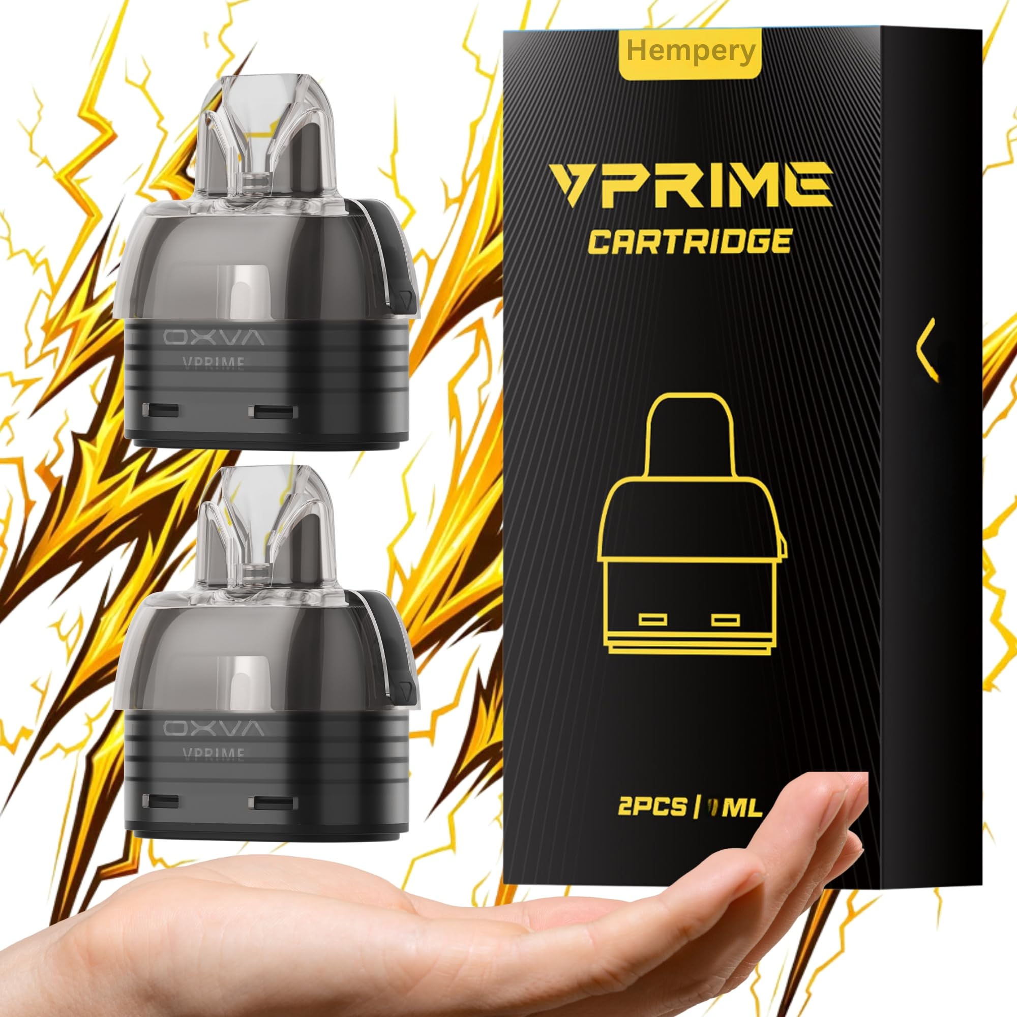 For O-X-V-A VPRIME Pods Cartridge 0.6 ohm 2 Pack of 2 Unitech 2.0 Select From DTL to MTL Nic Salts and Freebase E Liquids Cotton Wrap Mesh Coil Compatible with O-X-V-A No Nicotine (0.6 Pods)