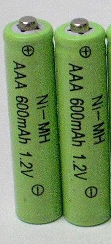Miniatura 1 de aaa ni-mh 600mAh baterías recargables para Solar Powered unidades (4-Pack)