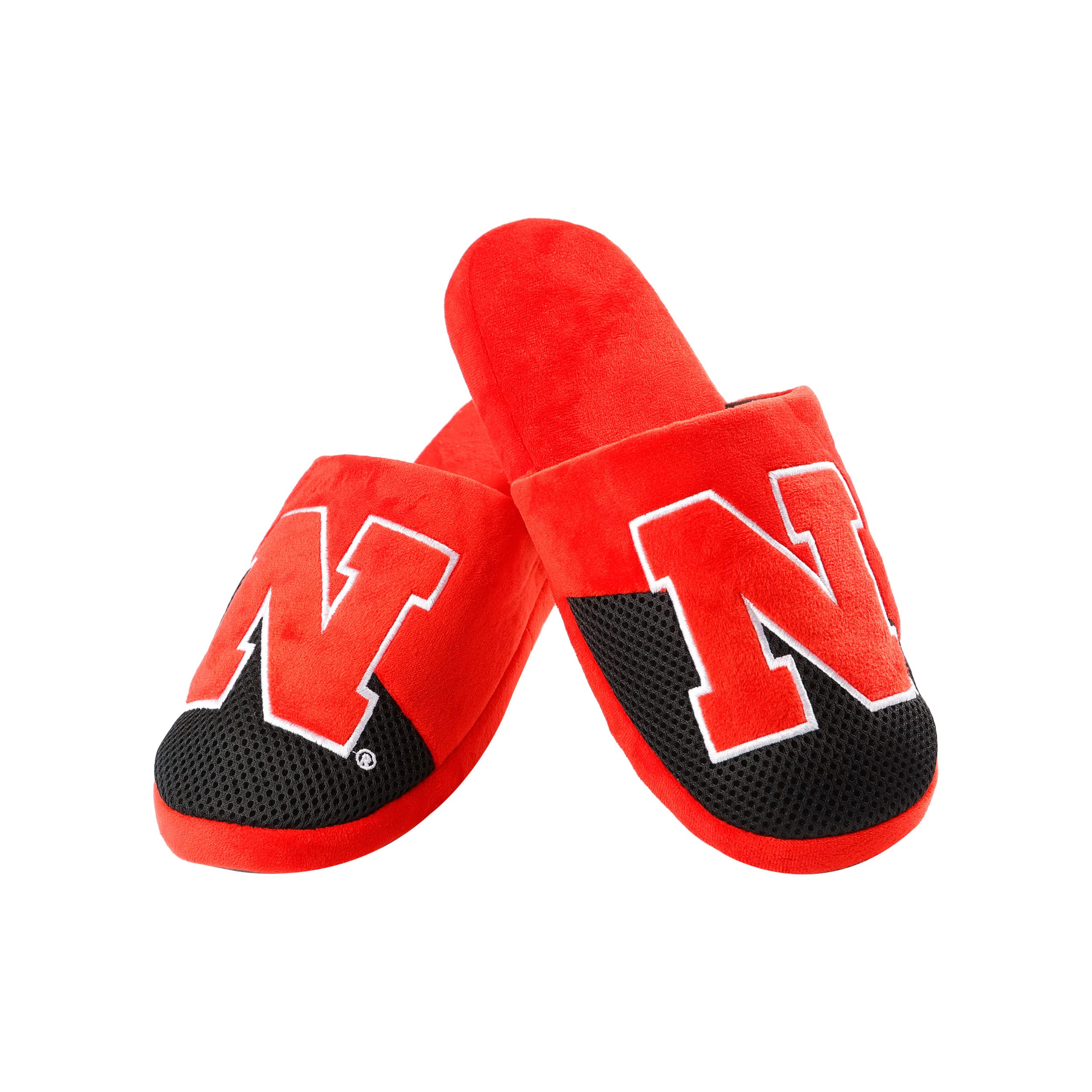FOCO Oklahoma Sooners NCAA Mens Team Logo Staycation Slippers