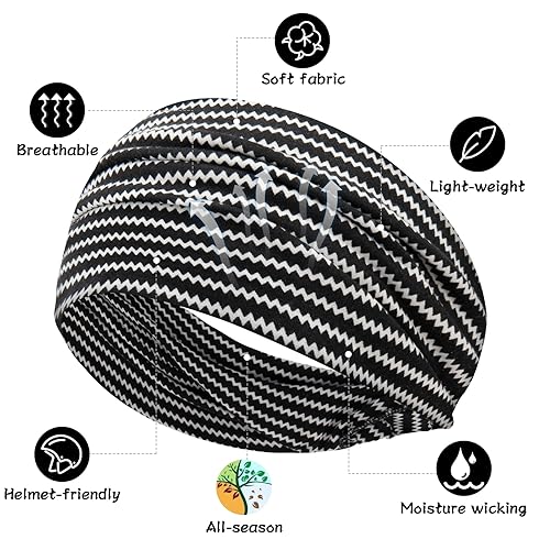 Miniatura 2 de S&N Remille Diademas anchas bohemias para mujer, diadema tipo turbante extra grande, diadema para el cabello, accesorios de nudo trenzado, paquete