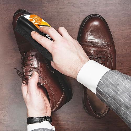 Vista 12 de Loopeer Esponja neutra para brillo de zapatos para zapatos esponja de brillo instantáneo para cuero 0.2oz Cuidado de cuero para muebles