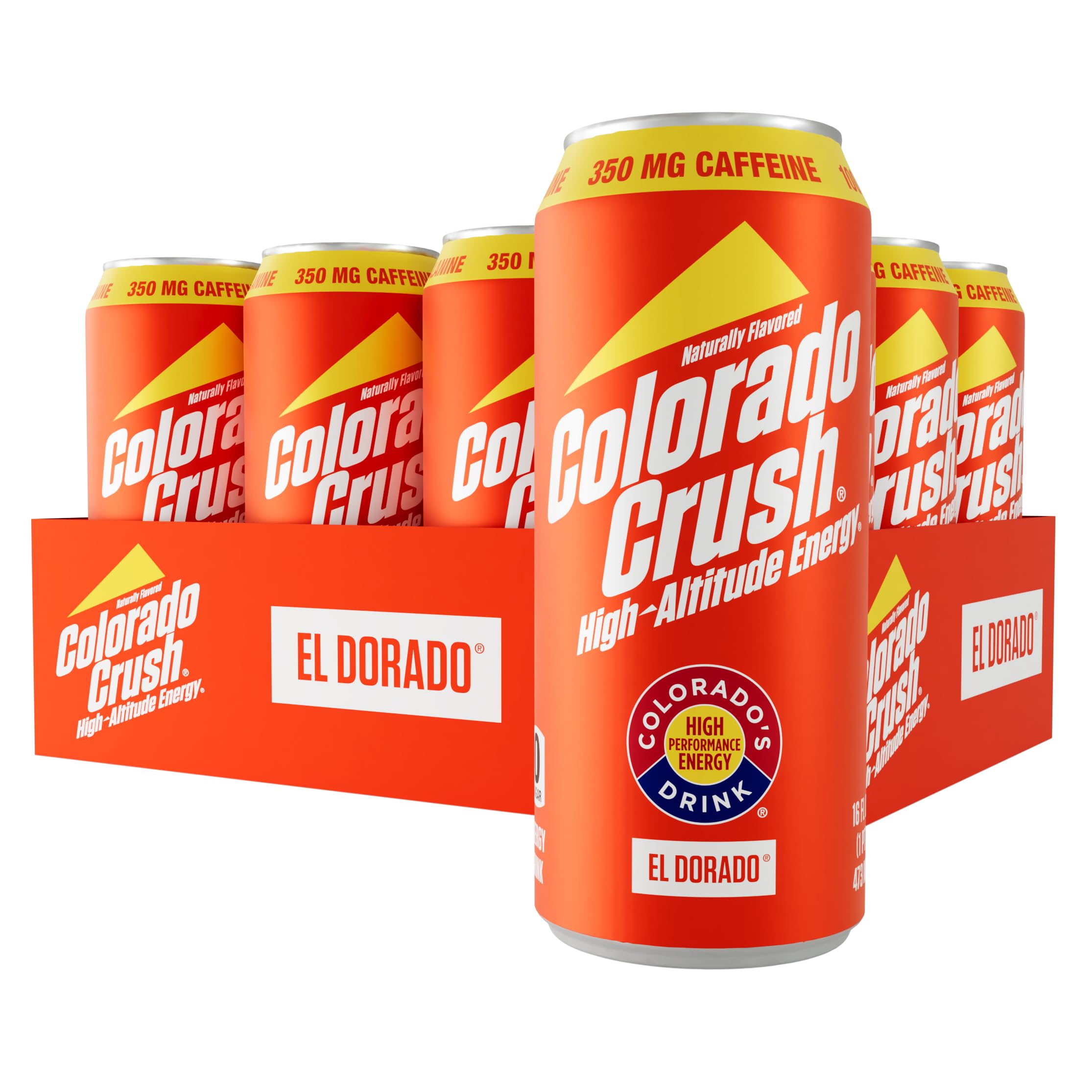 Spike Colorado Crush El Dorado - High-Altitude Energy - 16 Fl Oz (Pack of 12, Sugar-Free)